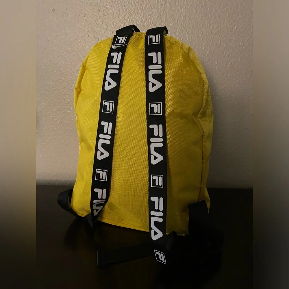 Fila Hailee Mini Backpack Yellow | Detachable Pouch School Travel Bag